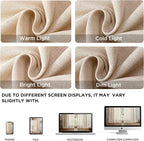 Joydeco Linen Curtains 90 Inch Length 2 Panel Sets, Light Filtering Curtains - Image 3