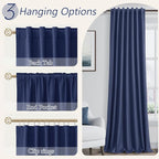 Guken 100% Blackout Curtains 102 Inch Length 2 Panels Set - Image 6