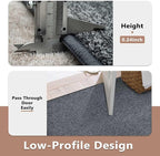 FinRèc 4x6 Washable Area Rugs for Bedroom Living Room, Low Pile Thin Rug Solid - Image 6