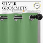 NICETOWN Blackout Curtains for Bedroom, Forest Green, 42 W by 80 L, Thermal - Image 2