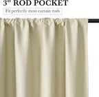 RYB HOME 100% Blackout Short Curtains - Image 3