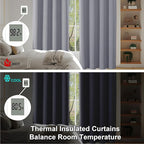 Simplebrand Ava Silver Grey Short Blackout Curtains - Image 6