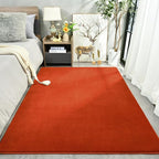Amearea Large Modern Area Rugs for Bedroom Living Room, 6x9 Feet Orange - Image 2