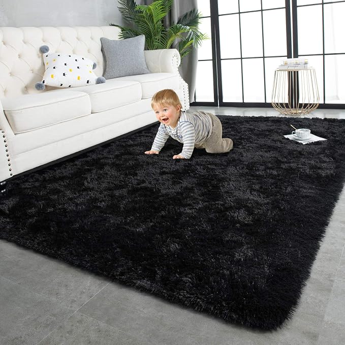 TWINNIS Super Soft Shaggy Rugs Fluffy Carpets, 8x10 Feet, Indoor Modern Plush by TWINNIS