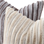 decorUhome Cozy Faux Fur Throw Pillow Covers 12x20 Set of 2 Decorative Soft - Image 2