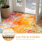 Rugflix 5x7 Area Rugs for Living Room, Washable Large Multicolor Rug - Image 7