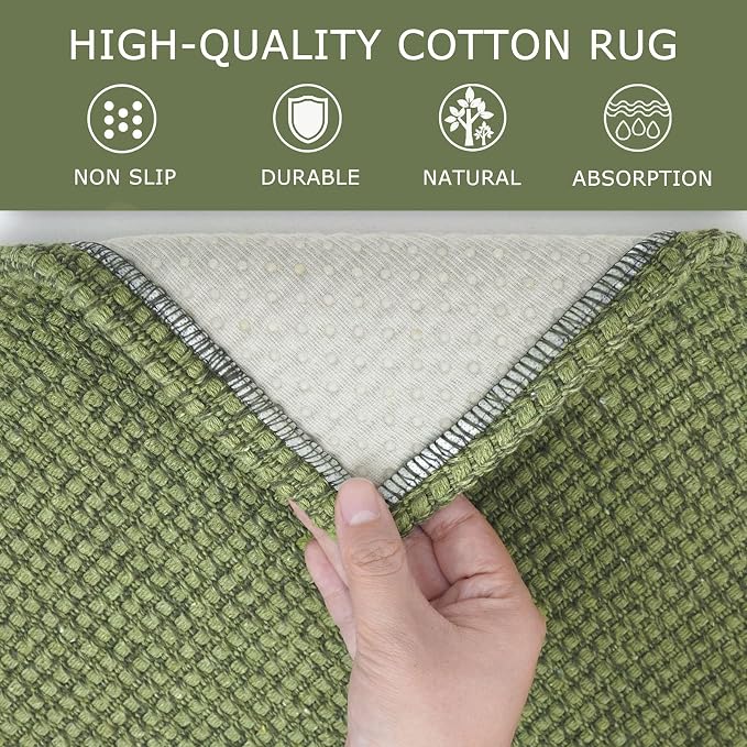 KOZYFLY Indoor Door Mat 2x3 ft Small Area Rugs Washable Front Door Mat Non Slip - Image 6