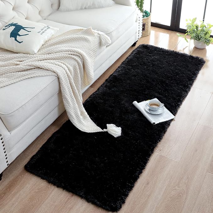 Chicrug Soft Runner Rugs for Bedroom Living Room Plush Fluffy Rug 3x10 Feet - Image 4