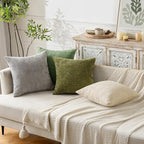 MIULEE Pack of 2 Couch Throw Pillow Covers 20x20 Inch Sage Green Modern Boho - Image 3