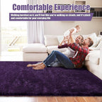 6x9 Fluffy Area Rug for Living Room, Shag Area Rugs for Bedroom - Image 5