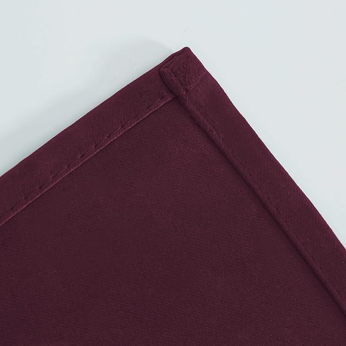 LEMOMO Burgundy Red Thermal Blackout Curtains/42 x 95 Inch/Set of 2 Panels Room - Image 8