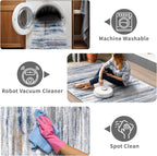 3x10 Washable Runner Rug for Family: Easy-to-Clean Runners for Hallway Entryway - Image 4