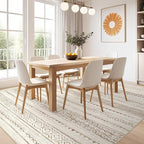 Nakagishi 6x9 Area Rugs Living Room: Washable Boho Large Neutral Soft Farmhouse - Image 8
