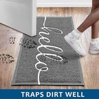 EARTHALL Funny Hello Mats Outdoor/Indoor, Front Door Mat Outside Entrance - Image 3