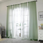 Chyhomenyc Living Room Sheer Curtains 96 Length 2 Panels Set - Image 2