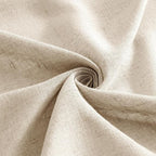 MIULEE Light Taupe Linen Curtains 45 Inch Length 2 Panels - Image 8