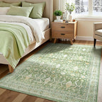 Lofus 6x9 Area Rug for Living Room, Light Green Washable Area Rugs - Image 4