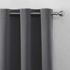 LEMOMO Grey Blackout Curtains/52 x 108 Inch/Set of 2 Panels Thermal Insulated - Image 7