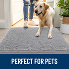 OLANLY Dog Door Mat for Muddy Paws 30x17, Absorbs Moisture and Dirt, Absorbent - Image 6