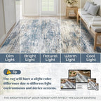 XLUEZ 5x7 Area Rugs for Living Room, Washable Modern Abstract Large Area Rug - Image 8