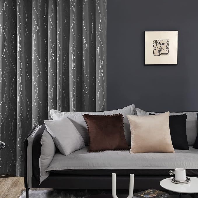 Deconovo Blackout Curtain for Bedroom, 52 x 72 Inch, Thermal Insulated - Image 3
