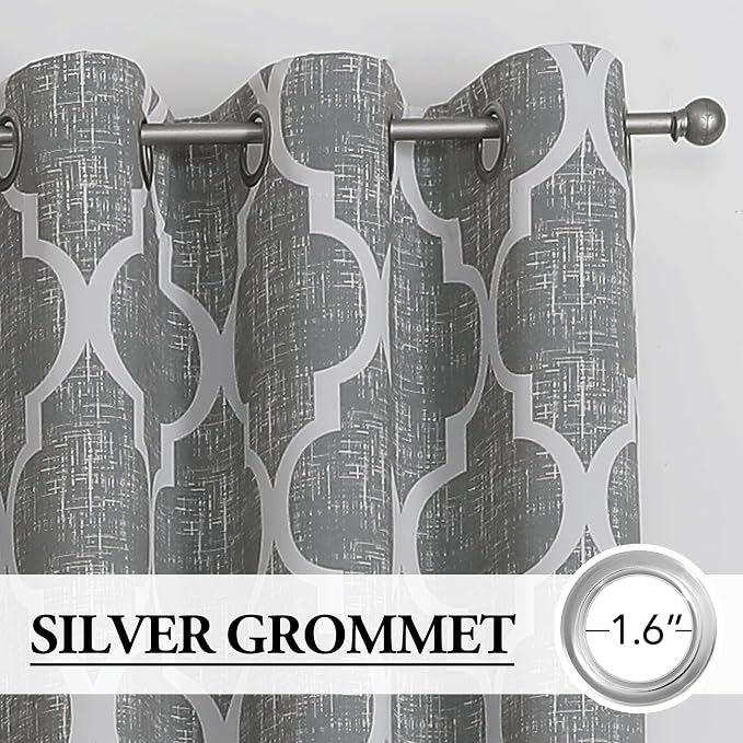 Beauoop 100% Blackout Curtains 63 Inches Long 2 Panels - Image 2