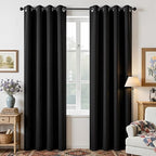 Joydeco Blackout Curtains 84 Inch Length 2 Panels Set, Thermal Insulated Long by JOYDECO