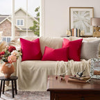 GIGIZAZA Decor Throw Couch Pillow Covers, Velvet Pillow Cases 24 x 24inch - Image 2