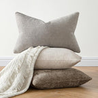 MIULEE Pack of 2 Lumbar Couch Throw Pillow Covers 20x12 Inch Light Gray Modern - Image 5