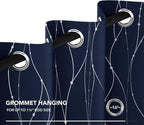 Deconovo Navy Blue Curtains, 42 x 95 Inch, Thermal Insulated Soundproof Privacy - Image 7