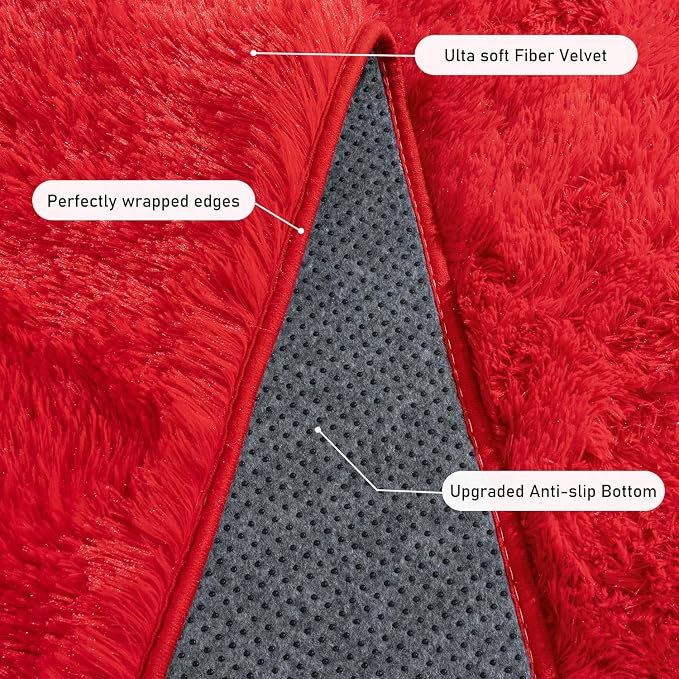 Rugs for Bedroom 4x6, Soft Shaggy Modern Shag Area Rug for Living Room - Image 5
