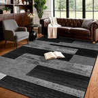 LIANLAM 5x7 Washable Area Rugs for Living Room and Bedroom, Vintage Checkered by LIANLAM