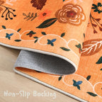 Rugcomf Living Room Rug 6x9 Rug Machine Washable Boho Area Rug Non Slip Floral - Image 3