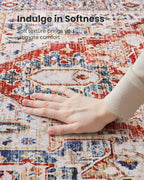 AMADA HOMEFURNISHING 9x12 Washable Area Rug, Low-Profile Large Area Rug - Image 6