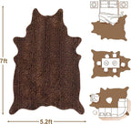 Faux Antelope Cheetah Print Rug, Leopard Rug 5.2x7 Faux Animal Print Skin - Image 2