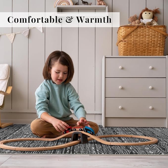 4x8 Washable Hallway Runner Rug：Moroccan Non-Slip Wide Runners - Image 3