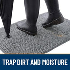 OLANLY Dog Door Mat for Muddy Paws 44x24, Absorbs Moisture and Dirt, Absorbent - Image 2
