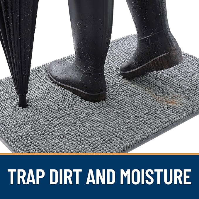 OLANLY Dog Door Mat for Muddy Paws 40x24, Absorbs Moisture and Dirt, Absorbent - Image 2