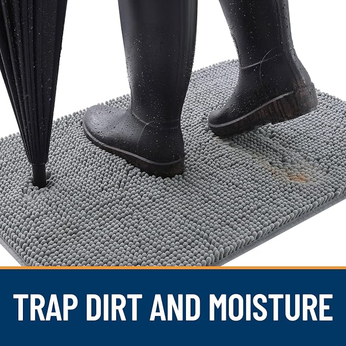 OLANLY Dog Door Mat for Muddy Paws 70x35, Absorbs Moisture and Dirt, Absorbent - Image 2
