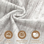Nakagishi 8X10 Area Rugs Living Room: Washable Large Vintage Rug Neutral - Image 3