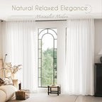 Linen White Curtains 84 inches Long - Image 7