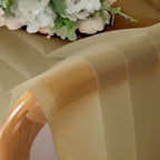 Simplebrand Gold Sheer Curtains, 2 Panels Set - Image 6