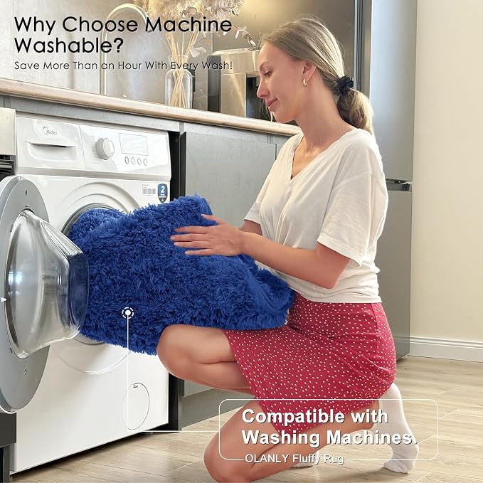 OLANLY 8x12 Machine Washable Large Area Rugs - Image 2
