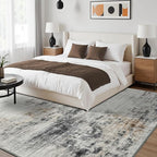 Toneed Abstract Area Rug 5x7 Modern Washable Rug Soft Non Slip Rug Low Pile - Image 4