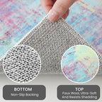 IOHOUZE Small Abstract Area Rug 2x3 Ft Entryway Rugs Washable Door Mat Indoor - Image 4