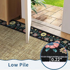 GarveeHome 4x6 Area Rugs for Bedroom Living Room Machine Washable Rugs Floral - Image 5