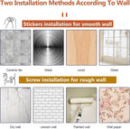 Curtain Rods No Drilling for Windows Set 66 to 120-128 Inch, 5/8 Inch Diameter - Image 8