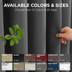 Joydeco Blackout Patio Sliding Door Curtains 96 Inches Long, Grommet Privacy - Image 7