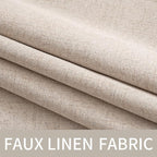 MIULEE 90 Inches Linen Textured Curtains - Image 5