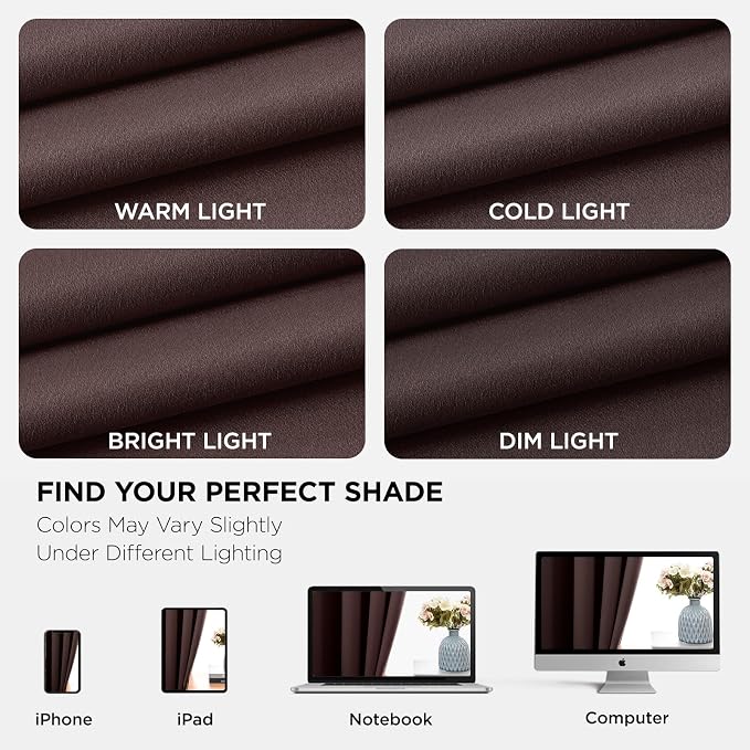 Joydeco Blackout Curtains 90 Inches Long 1 Panel, Thermal Insulated Long - Image 8